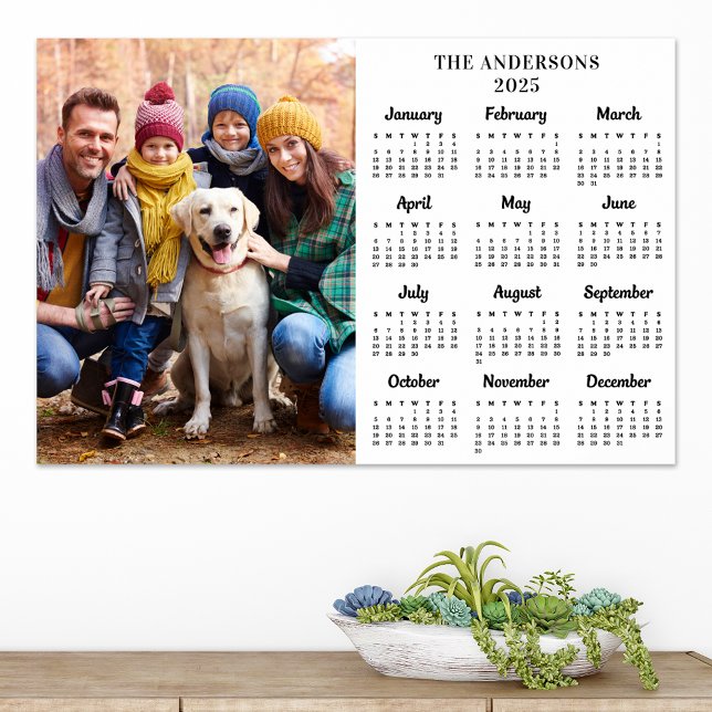 2026 Custom Photo New Year 12 Month Calendar Poster (Creator Uploaded)