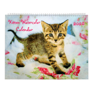 2026 Cute Kittens Baby Cat Lovers Gift Kittie Cat Calendar