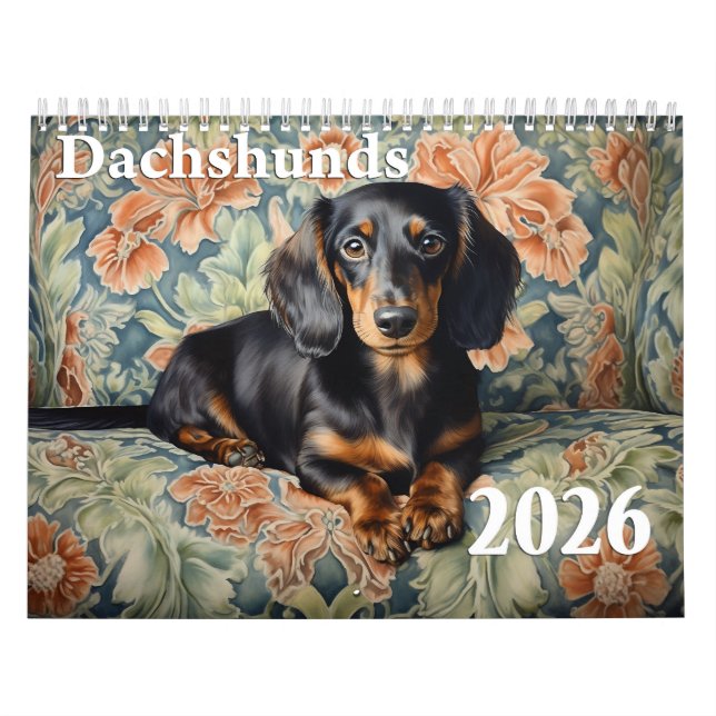 2026 Dachshunds Calendar (Cover)