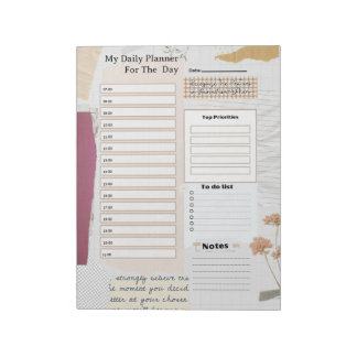 2026 Daily Planner One Page per Day To Do List Notepad