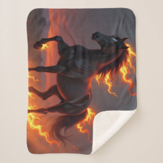 „2026 – Das Jahr des Feuerpferds“ Sherpa Blanket