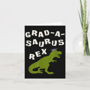 2026 dinosaur graduation funny t rex college high card