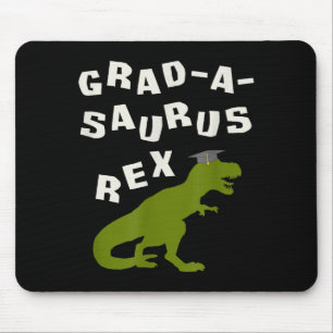 2026 dinosaur graduation funny t rex college high mouse pad
