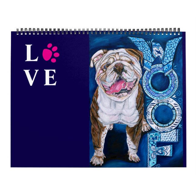 2026 Dog Artist Series Colourful Calendar! Calenda Calendar (Cover)