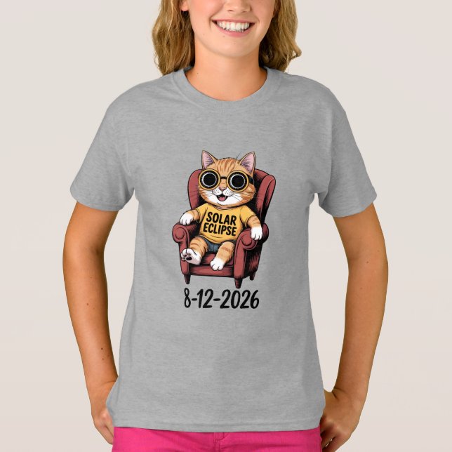 2026 Eclipse Kids Shirt Childrens Solar Event Tee (Front)