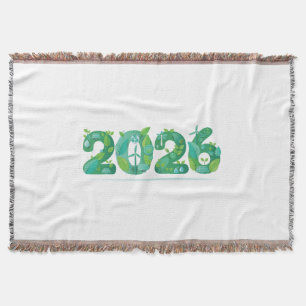 2026 Eco Green Energy Concept Throw Blanket