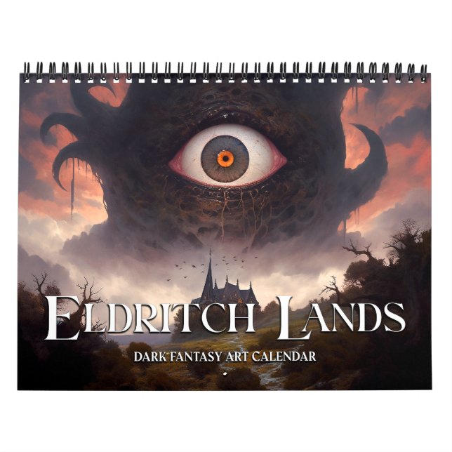 2026 Eldritch Lands 5 Dark Fantasy Horror Art Calendar (Cover)