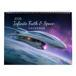2026 Faith Biblical Verse Space Wall Calendar