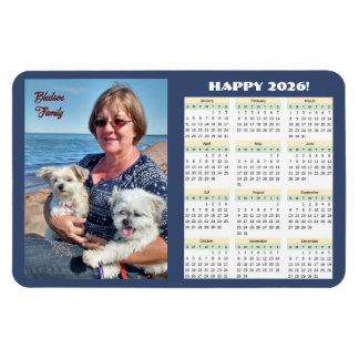 2026 Family Calendar Photo Magnet