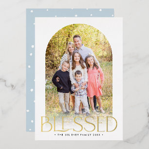 2026 FAMILY PHOTO minimal arch BLESSED gold