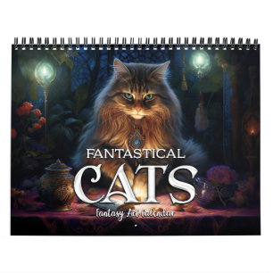 2026 Fantastical Cats 2 Fantasy Art Calendar