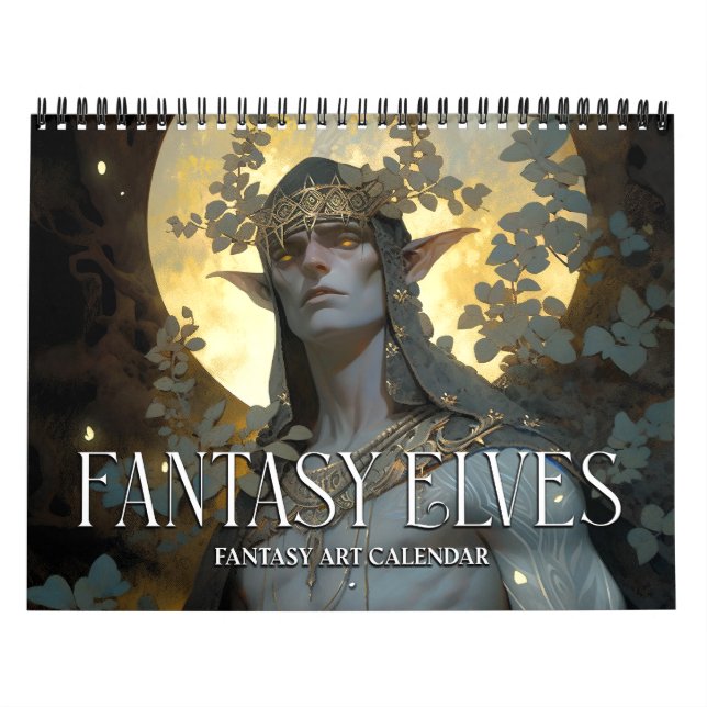 2026 Fantasy Elves Fantasy Art Calendar (Cover)