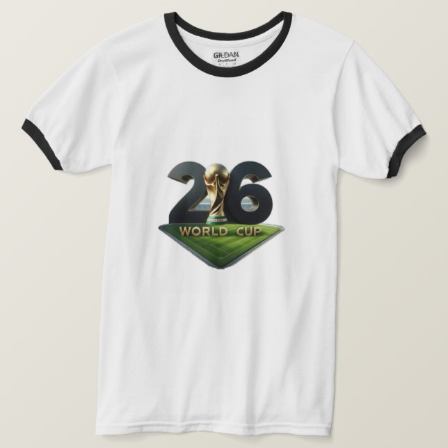 2026 FIFA World Cup Logo with Trophy – Official T-Shirt (Design Front)