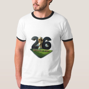 2026 FIFA World Cup Logo with Trophy – Official T-Shirt