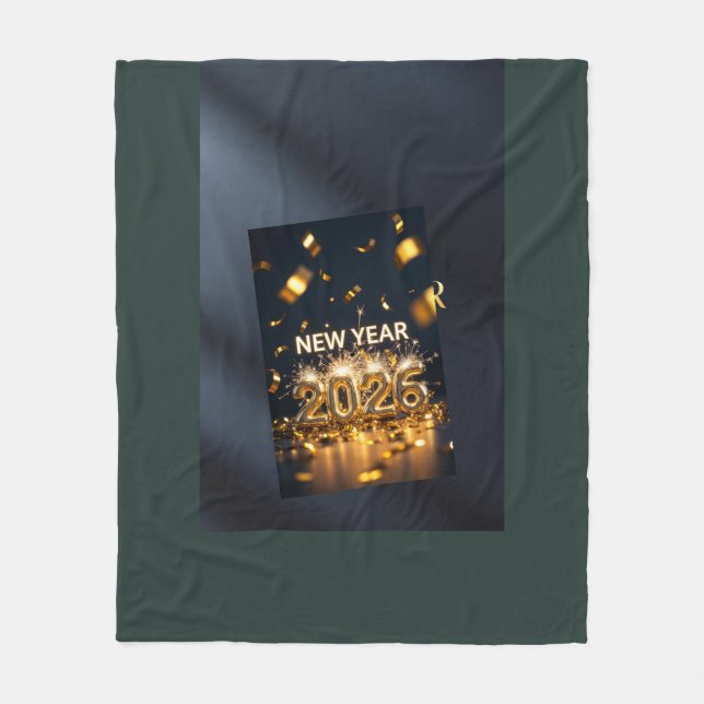 2026 Fleece Blanket - Custom Celebration Throw (Front)