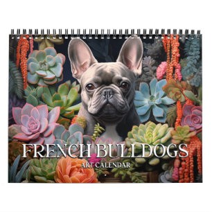 2026 French Bulldog Art Calendar