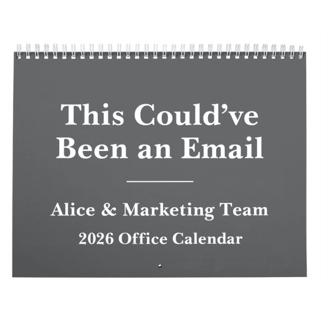 2026 Funny Office Meeting Madness Calendar (Cover)