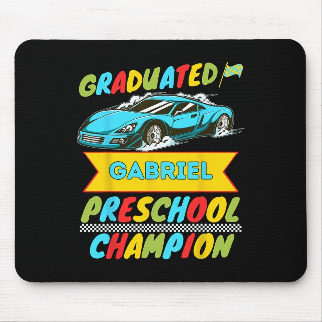 2026 Gabriel Personalised Last Day Of Preschool Gr Mouse Pad (Front)