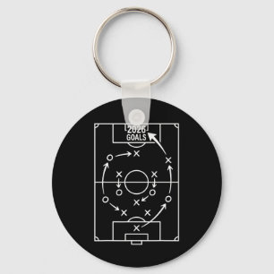 2026 Goals Soccer Strategy Key Ring