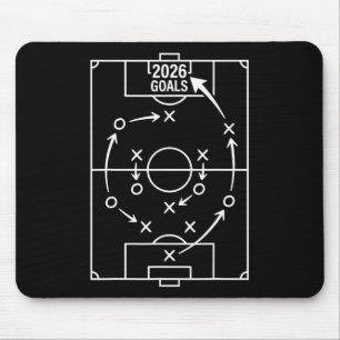 2026 Goals Soccer Strategy Mouse Pad