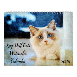 2026 Gorgeous Rag Doll Cat Mam Lover Owner Gift Calendar