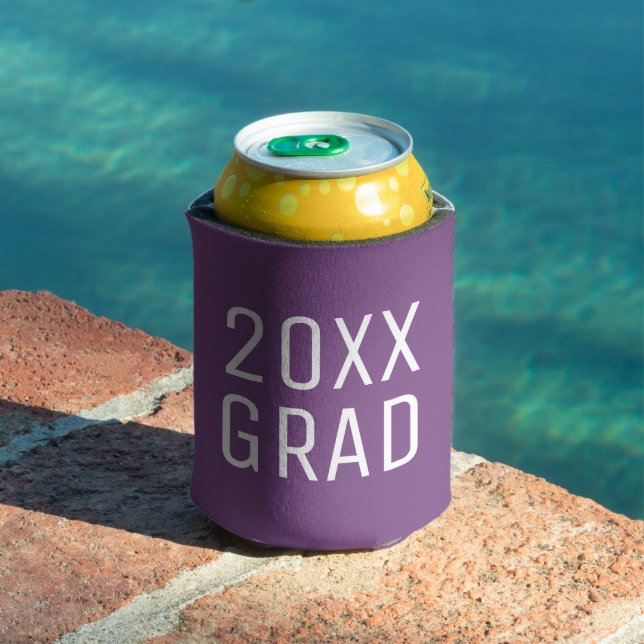2026 Grad Bold Text Purple Graduation Can Cooler (In Situ Pool)