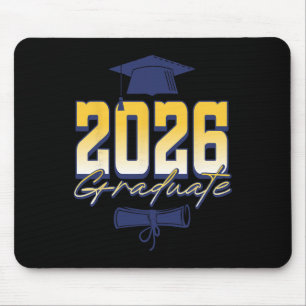 2026 Graduate Graduation Cap Diploma Mouse Pad