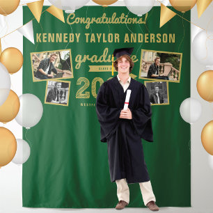 2026 Graduate Sketch Graduation 4 Photo Backdrop Tapestry