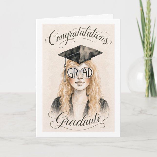 2026 Graduation Card Girl  (Front)