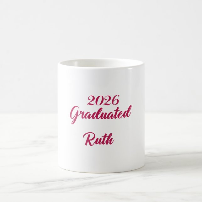 2026 Graduation coffee mug | Customise name mug  (Center)