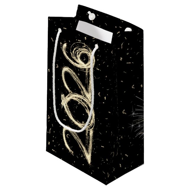2026 Graduation Confetti and Sparkler Small Gift Bag (Front Angled)