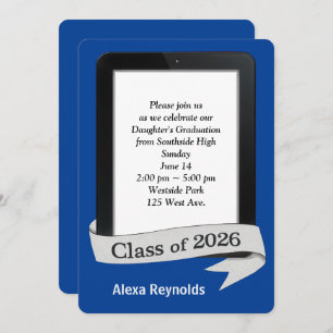 2026 Graduation Electronic Tablet Party   Invitation