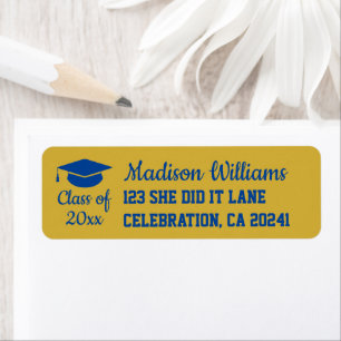 2026 Graduation Personalised Grad Return Address