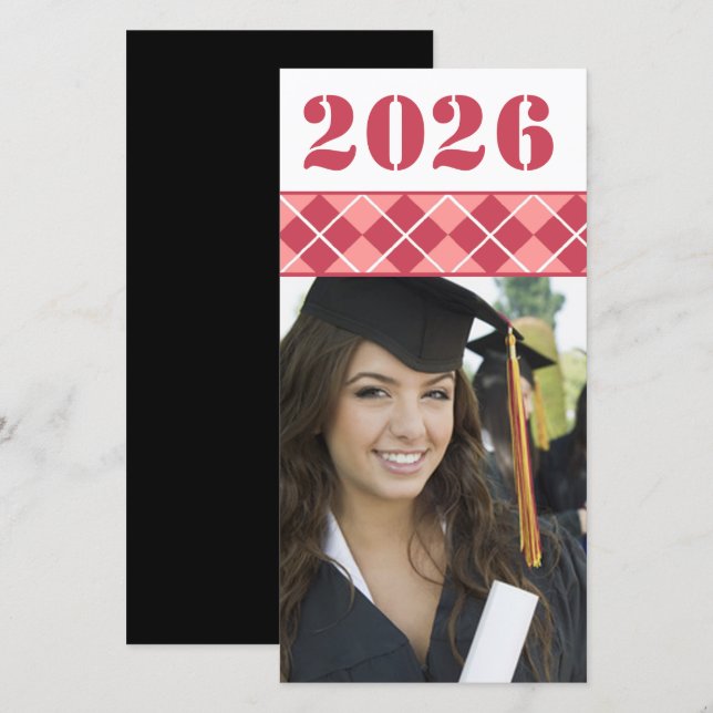 2026 Graduation Photo Senior Picture  Announcement (Front/Back)