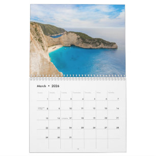 2026 Greece Travel Photography Greek Landscape Calendar