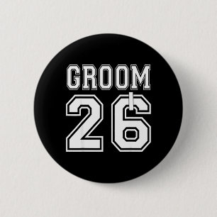 2026 Groom Engagement Party Matching Honeymoon 6 Cm Round Badge