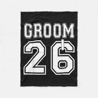 2026 Groom Engagement Party Matching Honeymoon Fleece Blanket