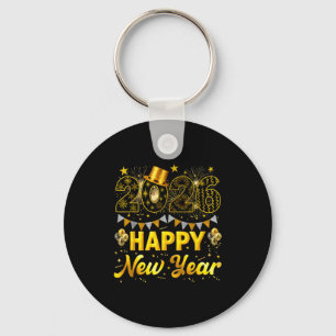 2026 Happy New Year Celebration Party Fire Work Me Key Ring