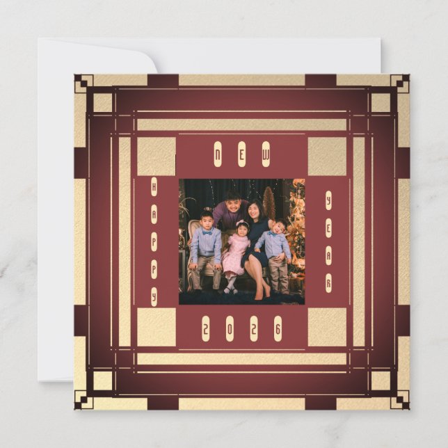 2026 Happy new year - deco art photo frame (Front)