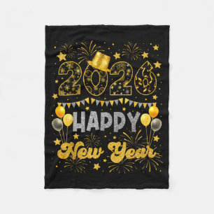 2026 Happy New Year Eve Celebration Firework Men W Fleece Blanket