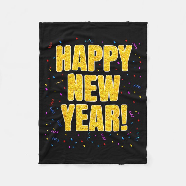 2026 Happy New Year Family Matching New Year Party Fleece Blanket (Front)