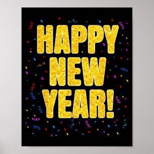 2026 Happy New Year Family Matching New Year Party Poster
