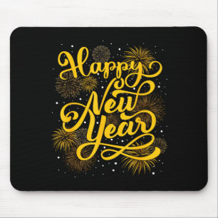 2026 Happy New Year Firework New Year's Eve Party Mouse Pad