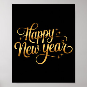 2026 Happy New Year Fireworks  Poster