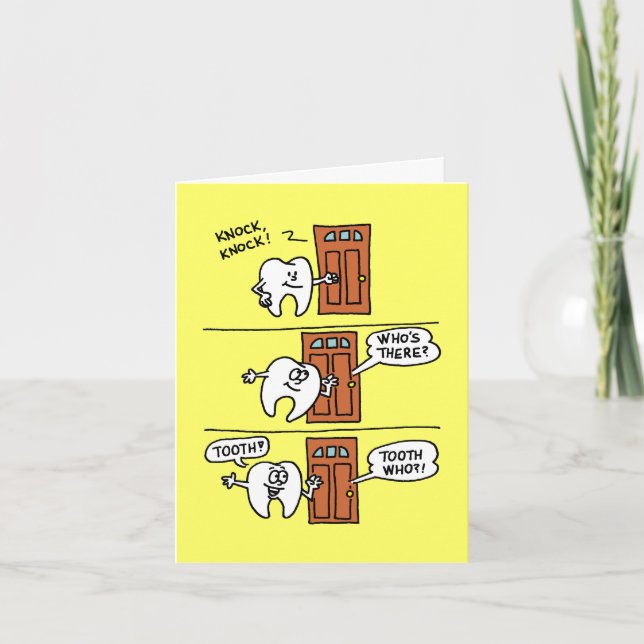 2026 Happy New Year Knock Knock Joke Holiday Card (Front)