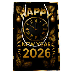 "2026 Happy New Year" Medium Gift Bag