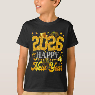 2026 Happy New Year Party Fireworks New Years Eve  T-Shirt