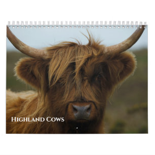 2026 Highland Cows Calendar