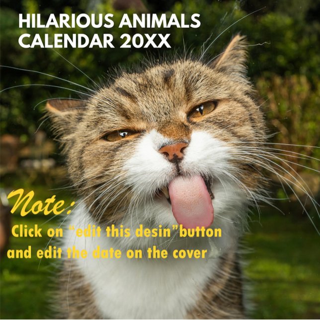 2026 Hilarious Animals Personalised Calendar (Creator Uploaded)