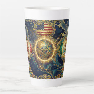 2026 Host Nations USA Mexico Canada Soccer Latte Mug